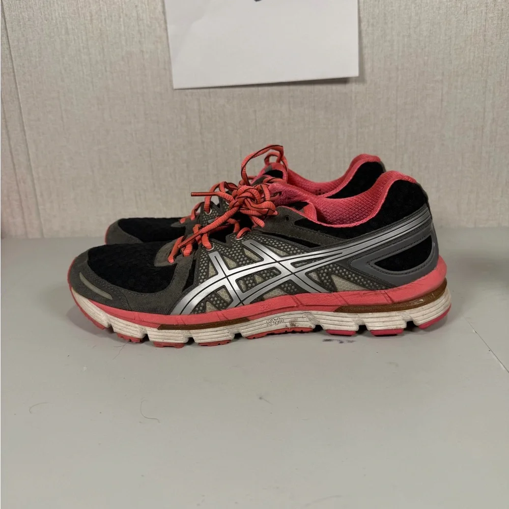 WOMENS ASICS GEL EXCEL 33 BLACK PINK Size‎ 10